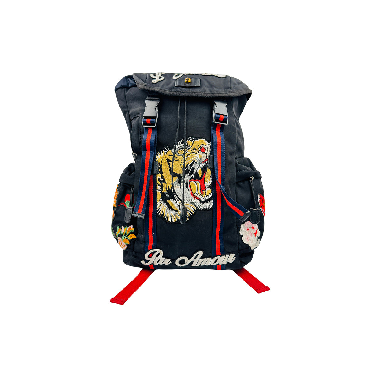 Gucci Techpack Tiger Head Embroidered Backpack - 429037