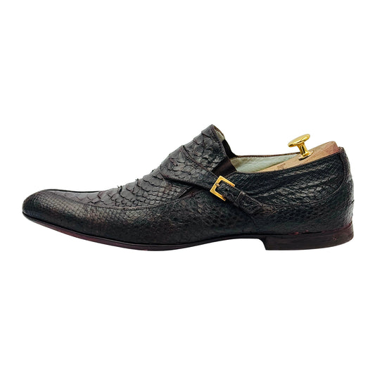 Cesare Paciotti Brown Exotic Leather Python Shoes (Size 42.5/43)