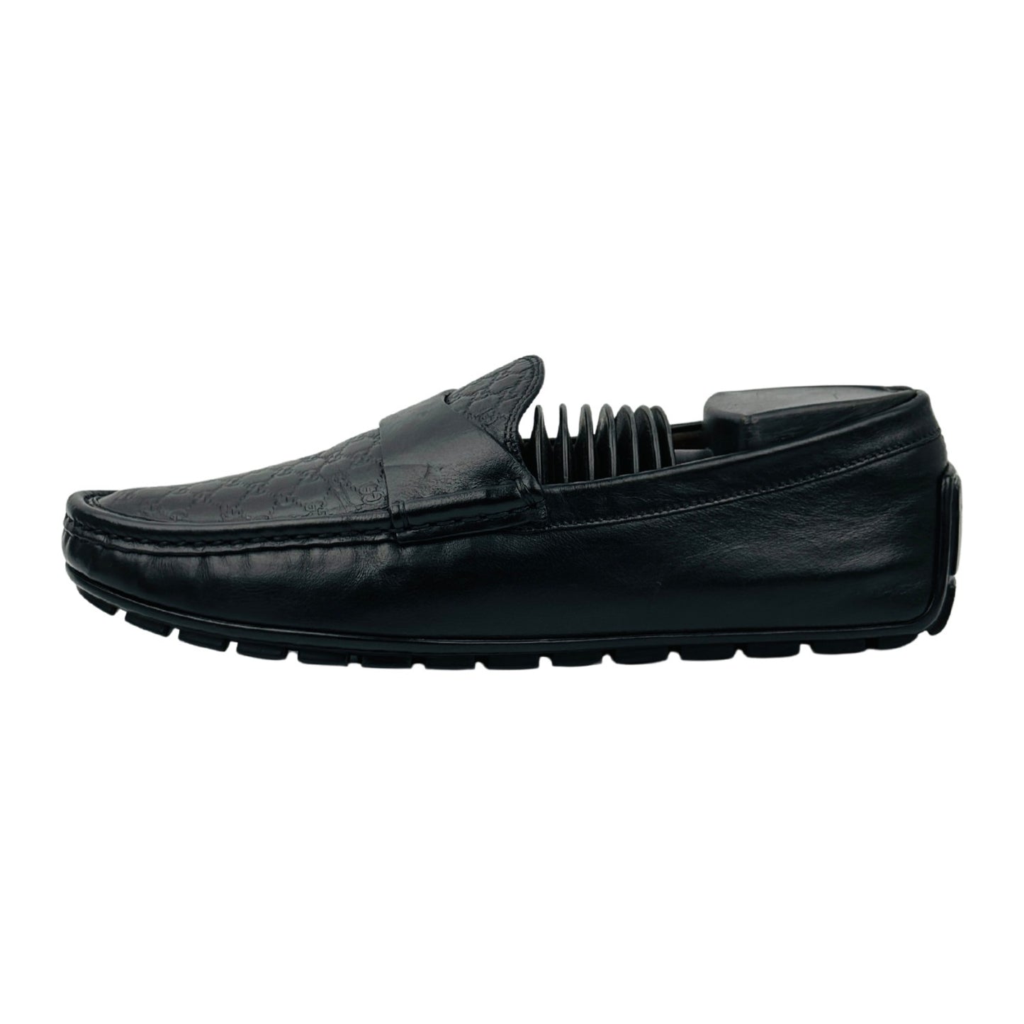 Gucci Black Microguccissima Leather Loafers (Size 40)