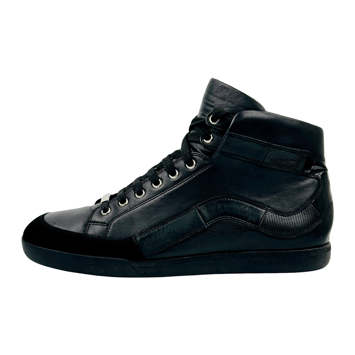 Dior Homme Black Leather High Top Sneakers (Size 42)