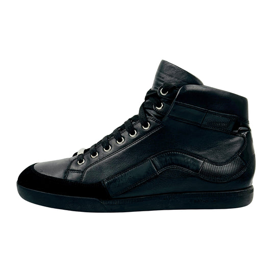 Dior Homme Black Leather High Top Sneakers (Size 42)