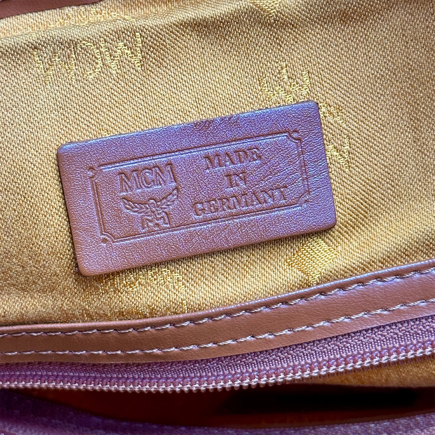 MCM Visetos 'Tan Brown' Duffel Bag