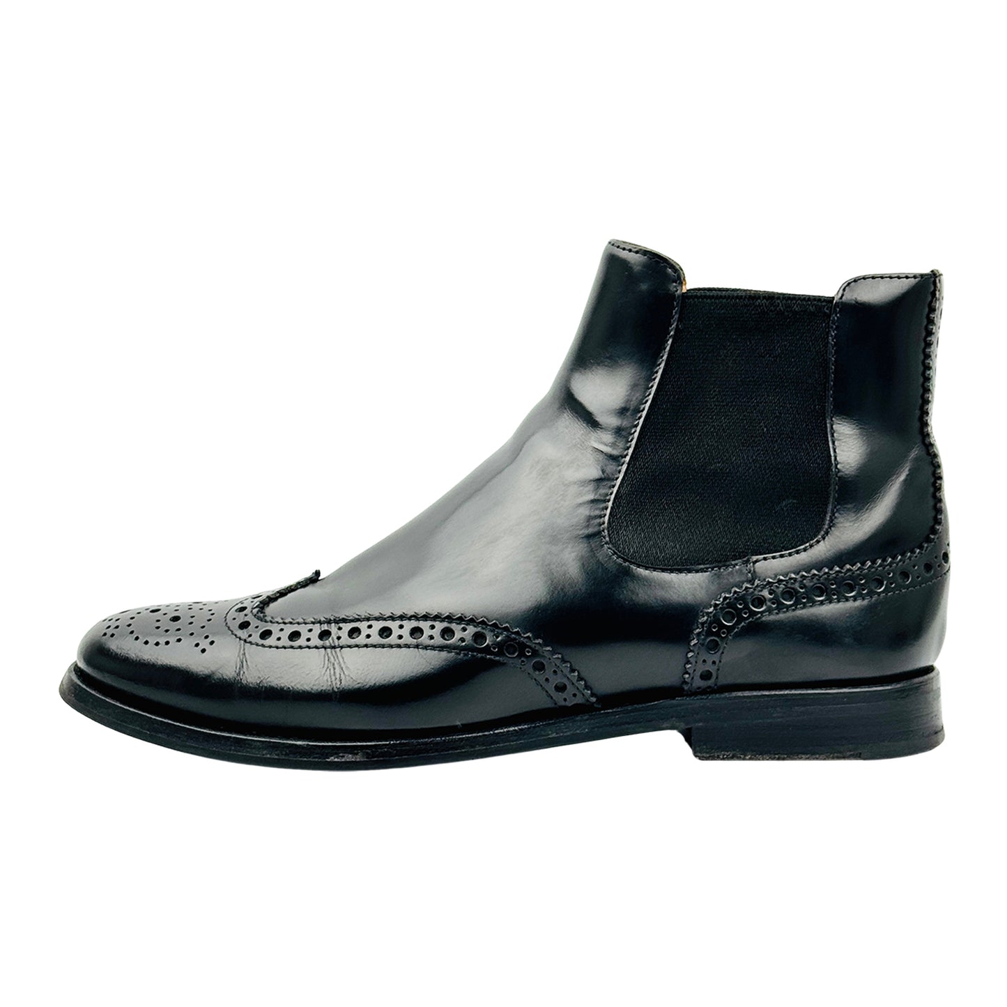 Church's Black Ketsby Brogue Chelsea Boots (Size 38/38.5)