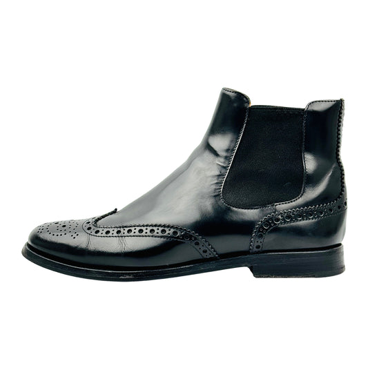 Church's Black Ketsby Brogue Chelsea Boots (Size 38/38.5)
