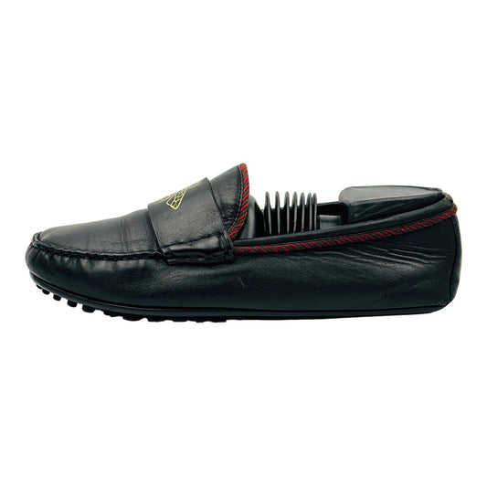 Gucci Bee Embroidered Black Leather Loafers (Size 41) - 497117