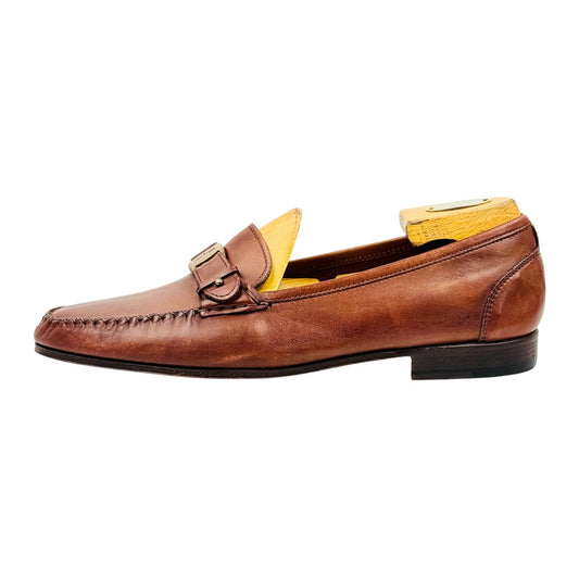Salvatore Ferragamo Men's Brown Loafers (Size 42.5)