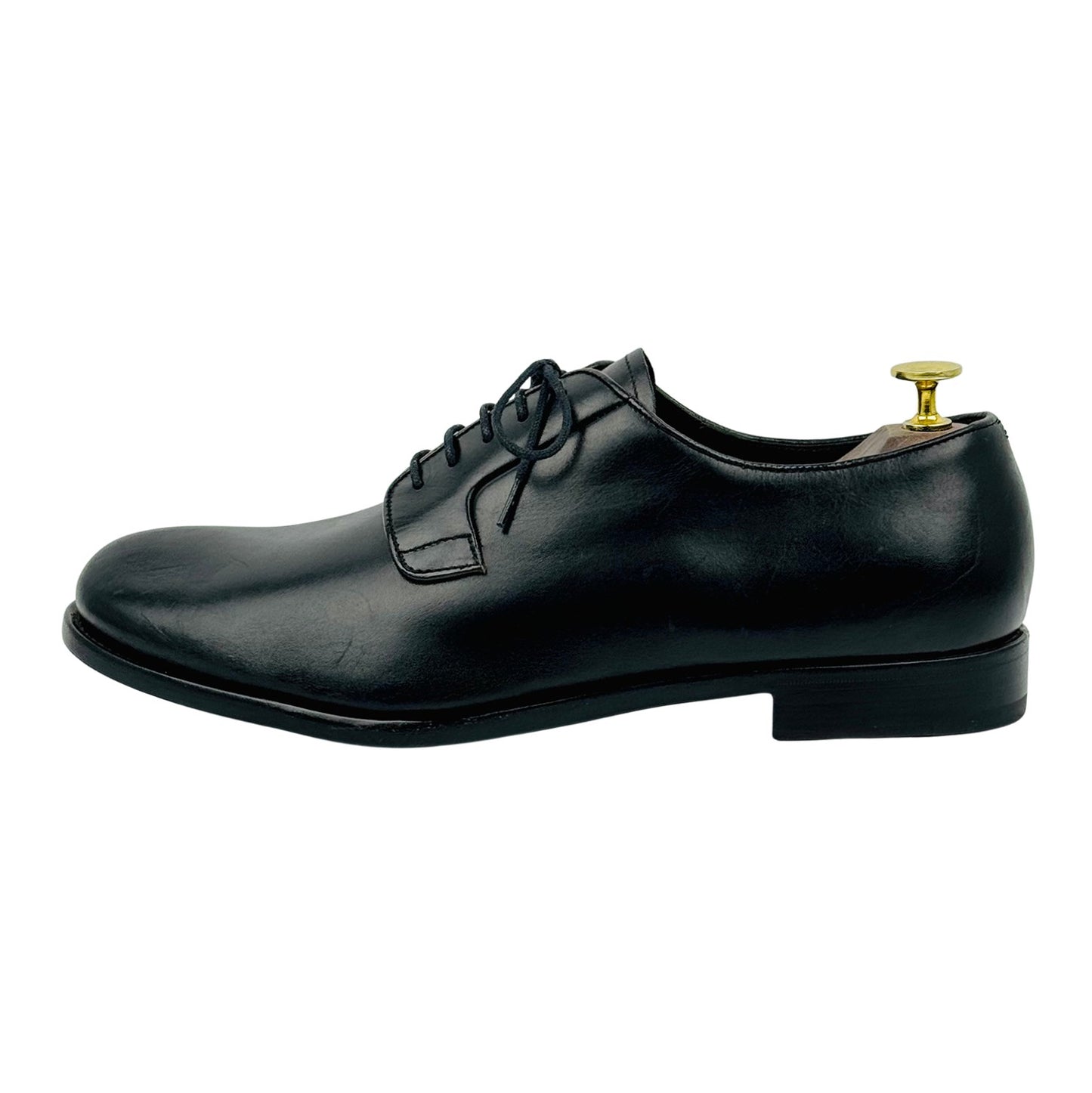 Prada Men's Black Leather Oxfords (Size 42.5) - DNC 099