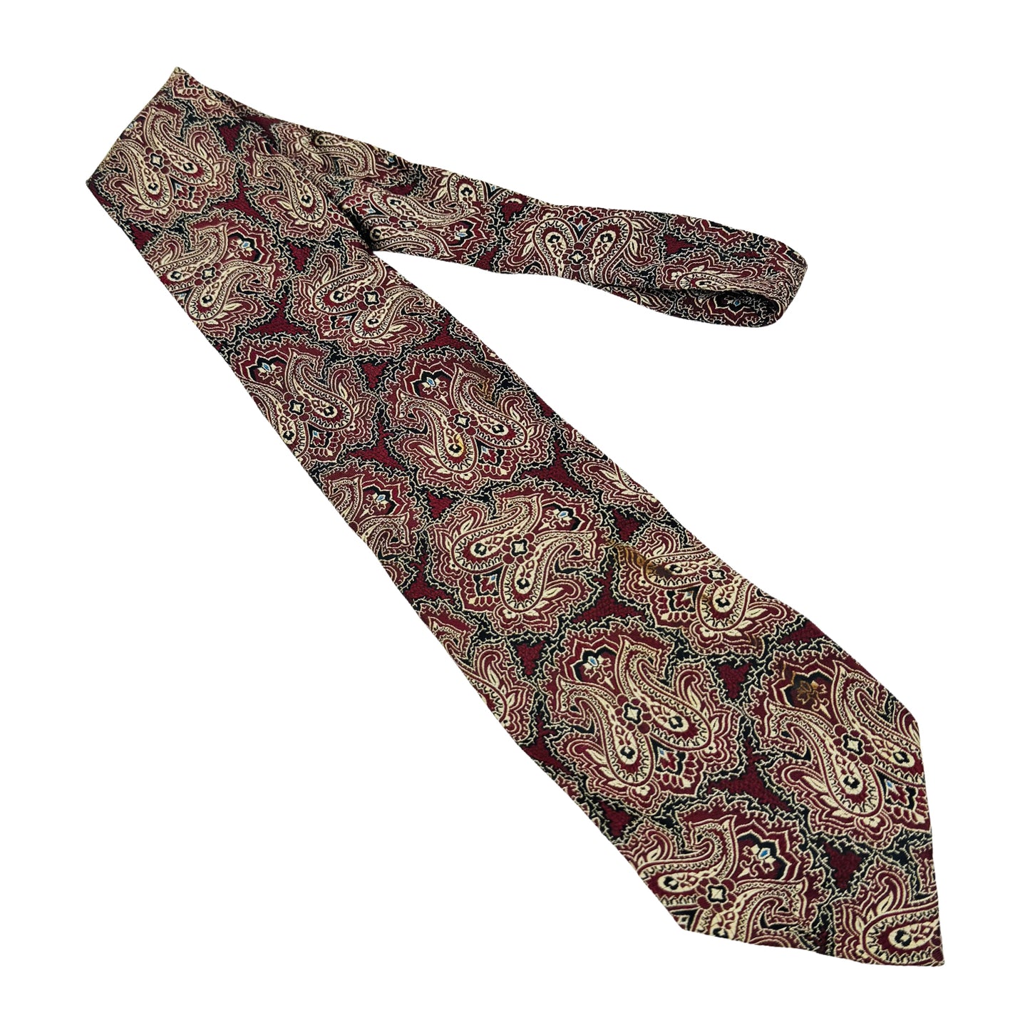 Ralph Lauren Polo Dark Red 'Paisley Pattern' Tie (Size Regular)