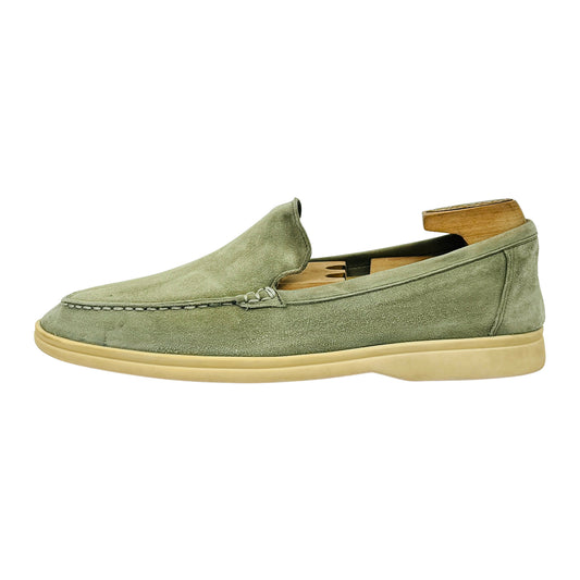 Loro Piana Summer Walk 'Sage Green' Loafers (Size 40) - H 38067
