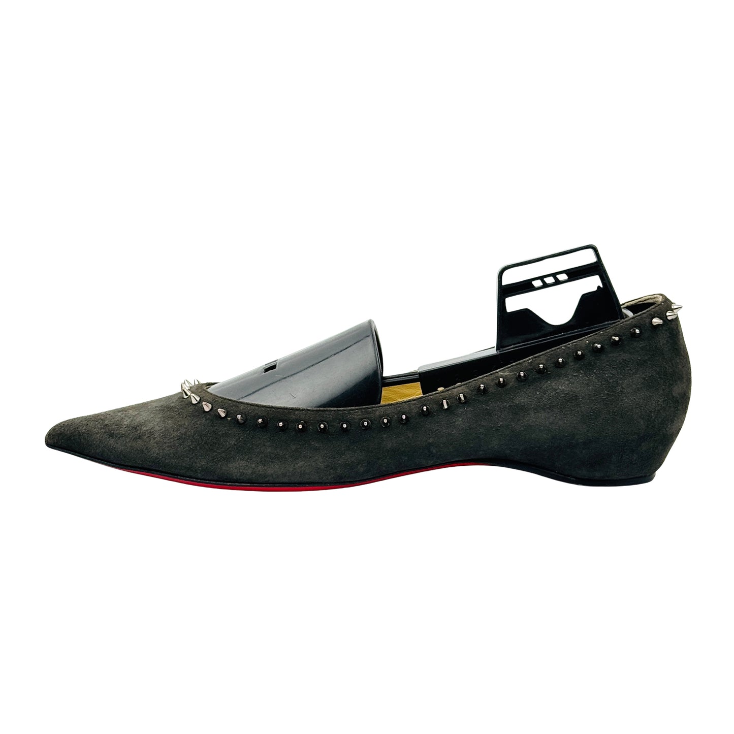 Christian Louboutin Anjalina Spiked Ballet Flats (Size 37)