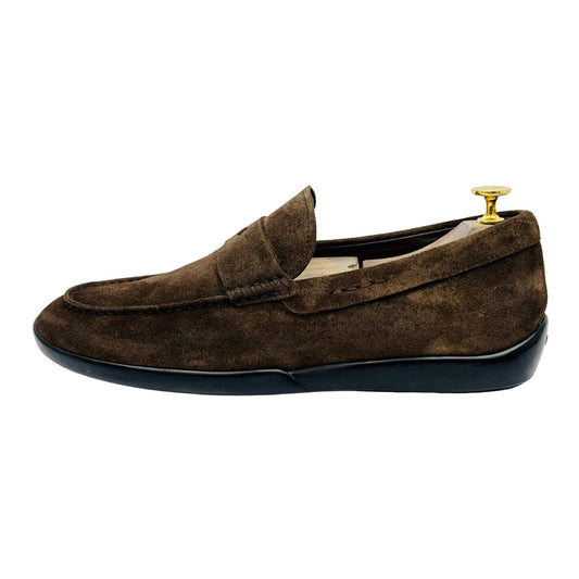 Tods Men's Brown Suede Loafers (Size 41/41.5)