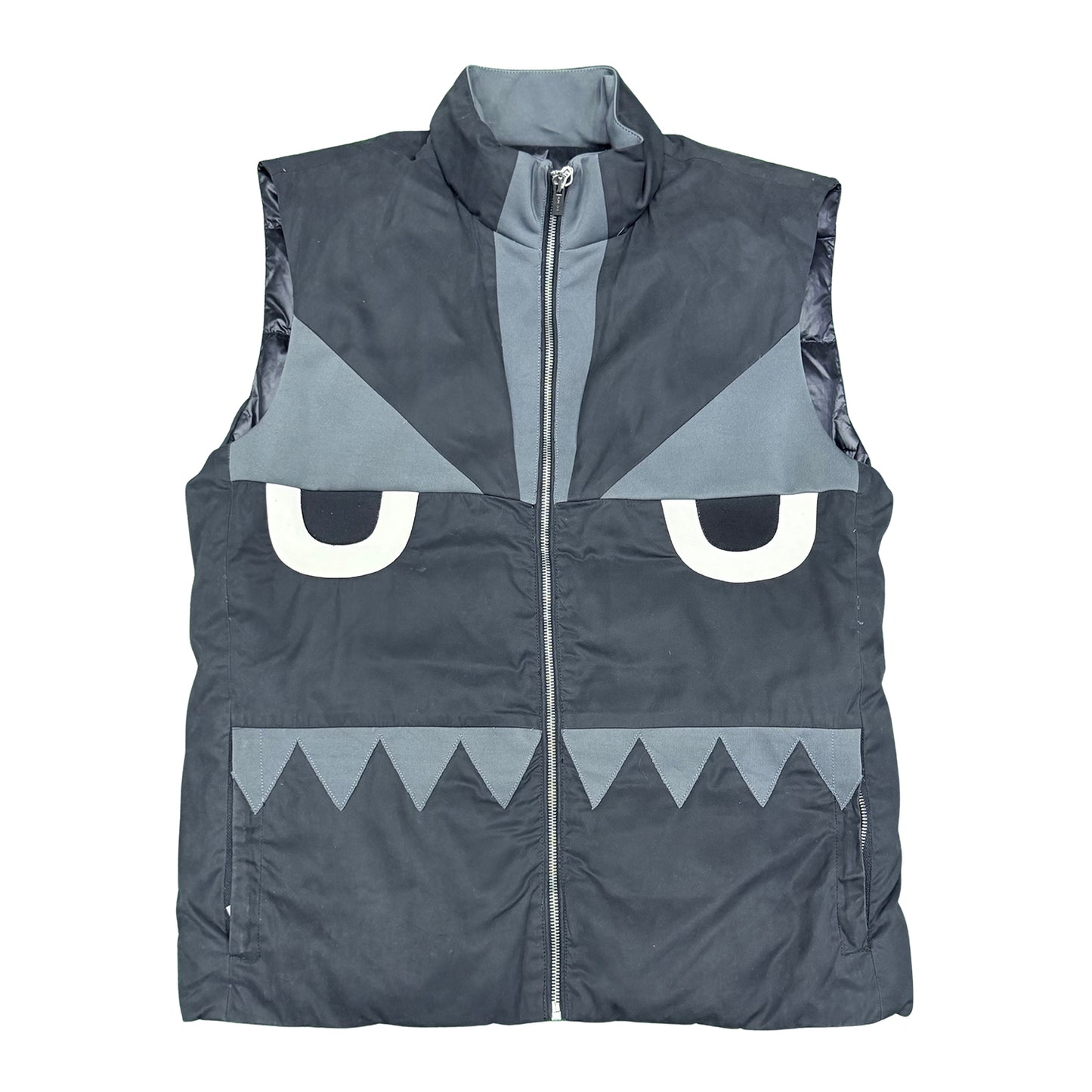 FENDI Monster Eye Reversible Puffer Vest (Size Medium)