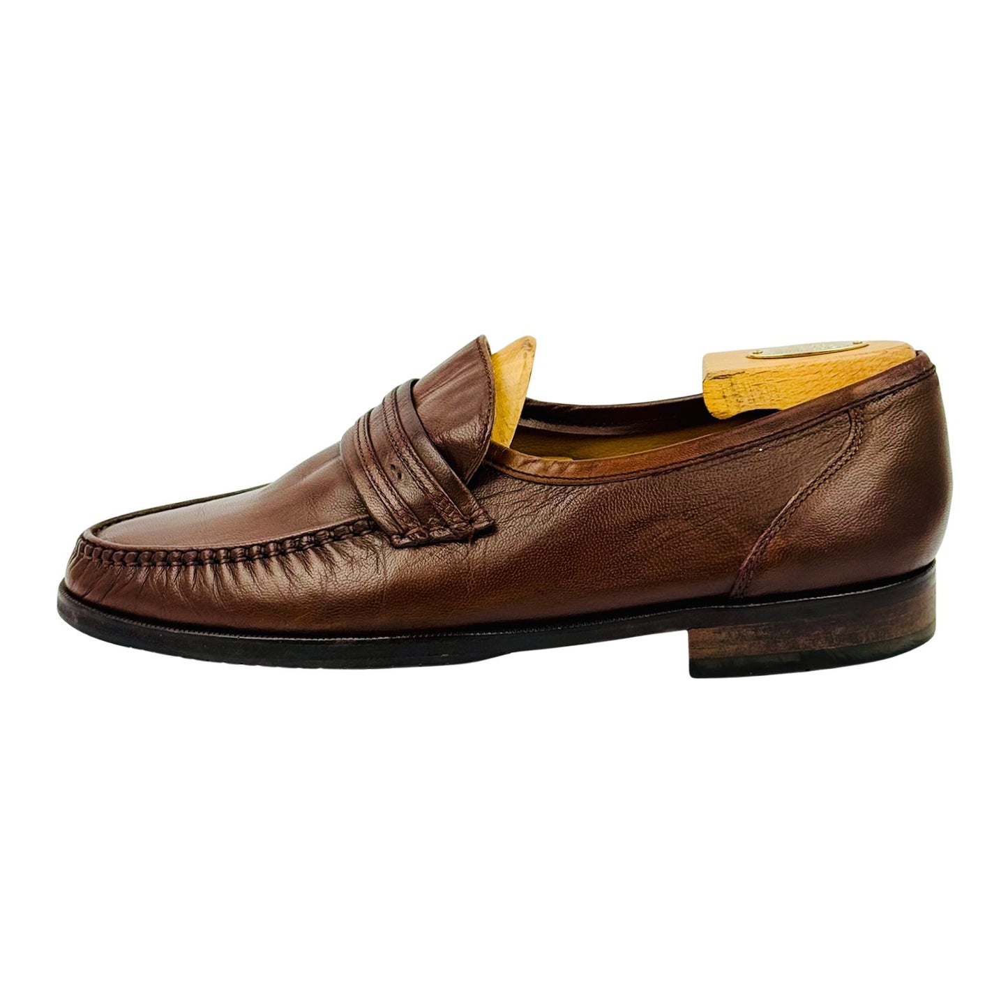 Bally Men's Brown Leather Loafers (Size 42.5)