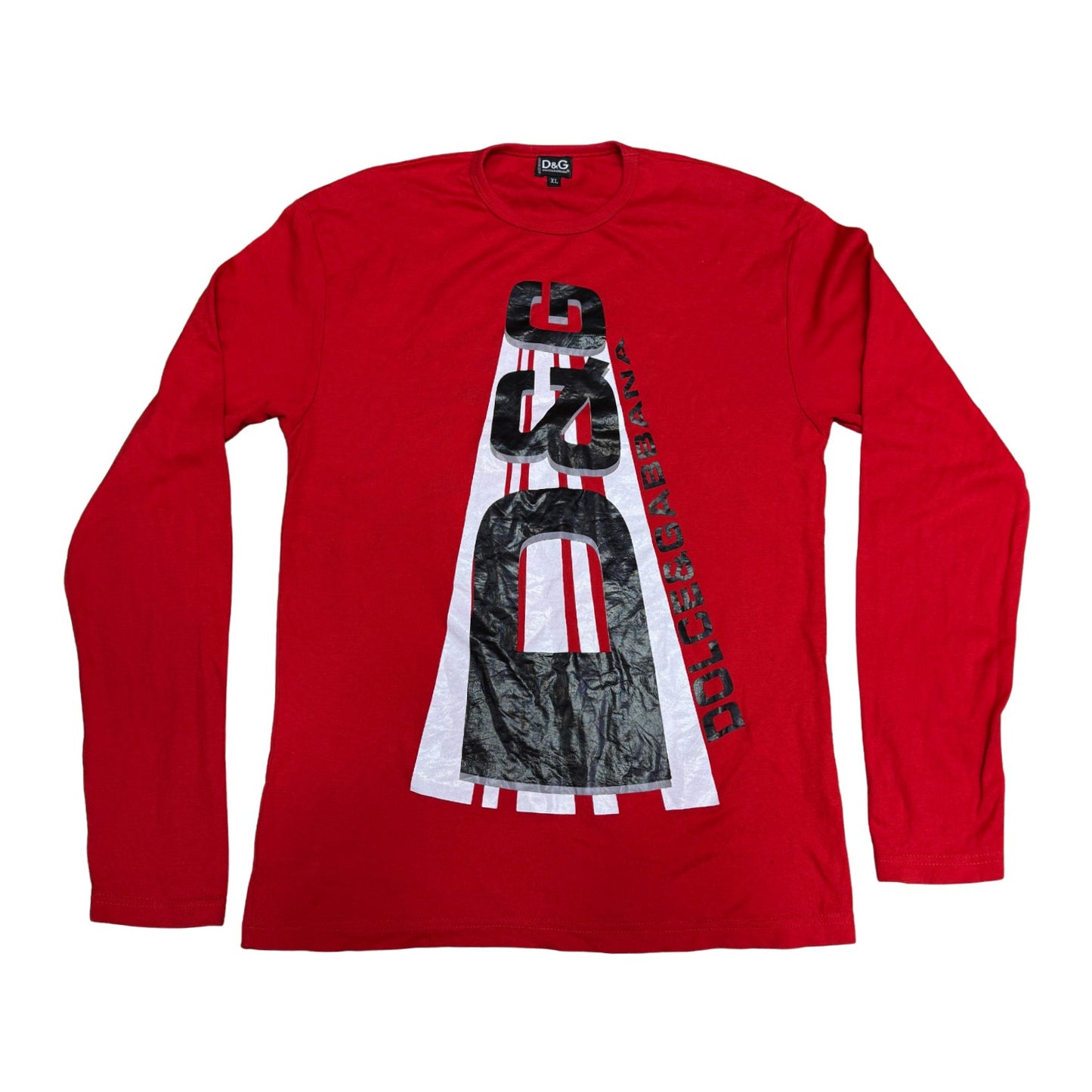 Dolce & Gabbana Men's Long Sleeves Red T-Shirt (Size Small)