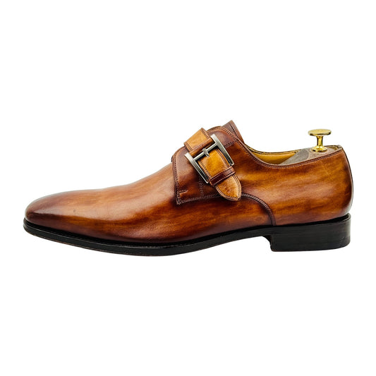 Magnanni Men's Marco II Single Monk Strap Shoes (Size 43) - 13276