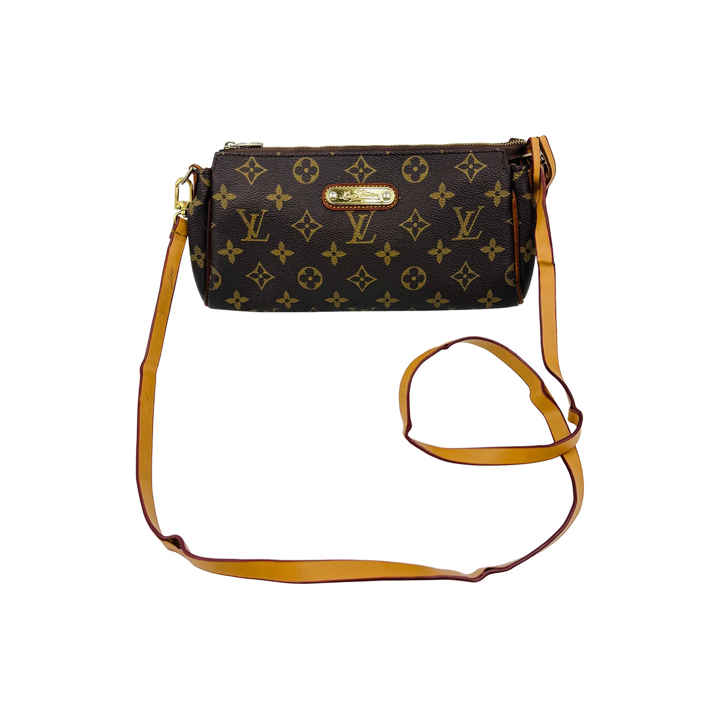 Louis Vuitton Eva Brown Monogram Canvas Clutch Bag