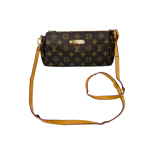 Louis Vuitton Eva Brown Monogram Canvas Clutch Bag