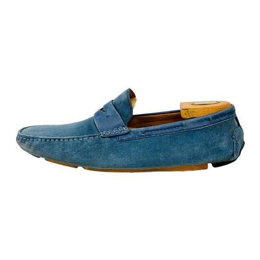 Hugo Boss Men's Penny Blue Suede Loafers (Size 42/42.5)