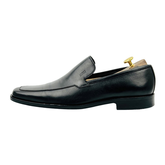 Hugo Boss Men's Black Leather Loafers (Size 42)