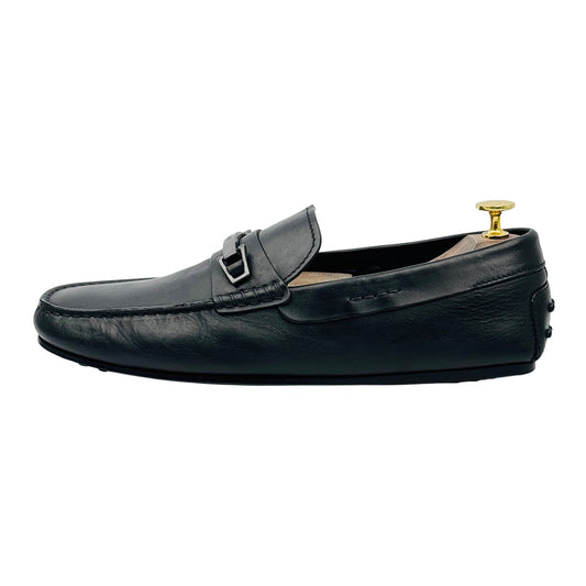Tod's Black Leather Gommino Driving Loafers (Size 42/42.5)
