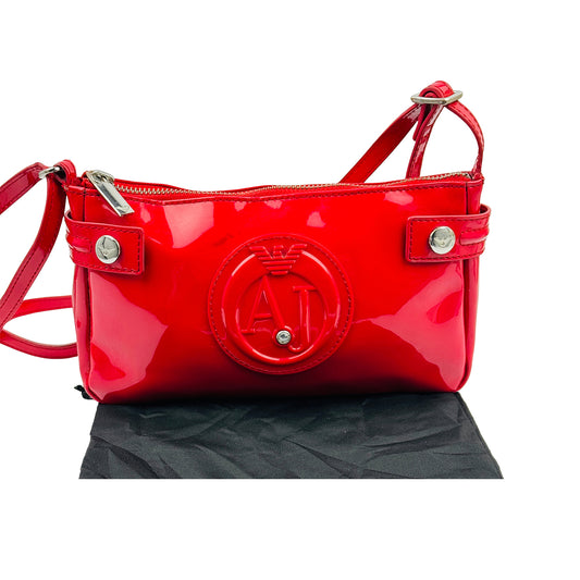 Armani Jeans Women's 'Bright Red' Cross Body Bag