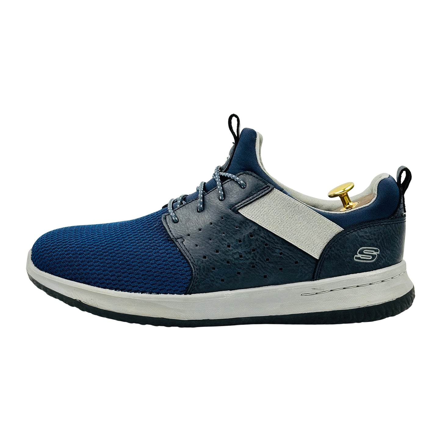 Skechers Delson Camben Navy Shoes (Size 42.5) - 65474W NVY