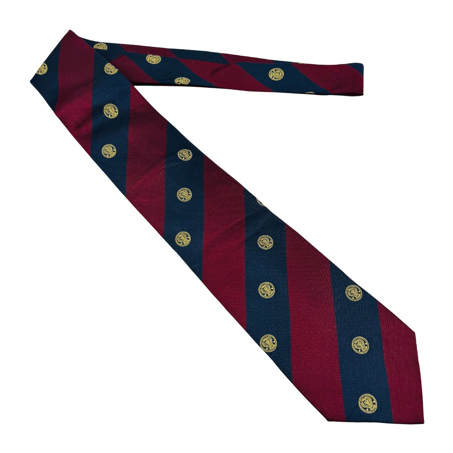 Salvatore Ferragamo Red 'Emblem Pattern' Tie (Size Regular)