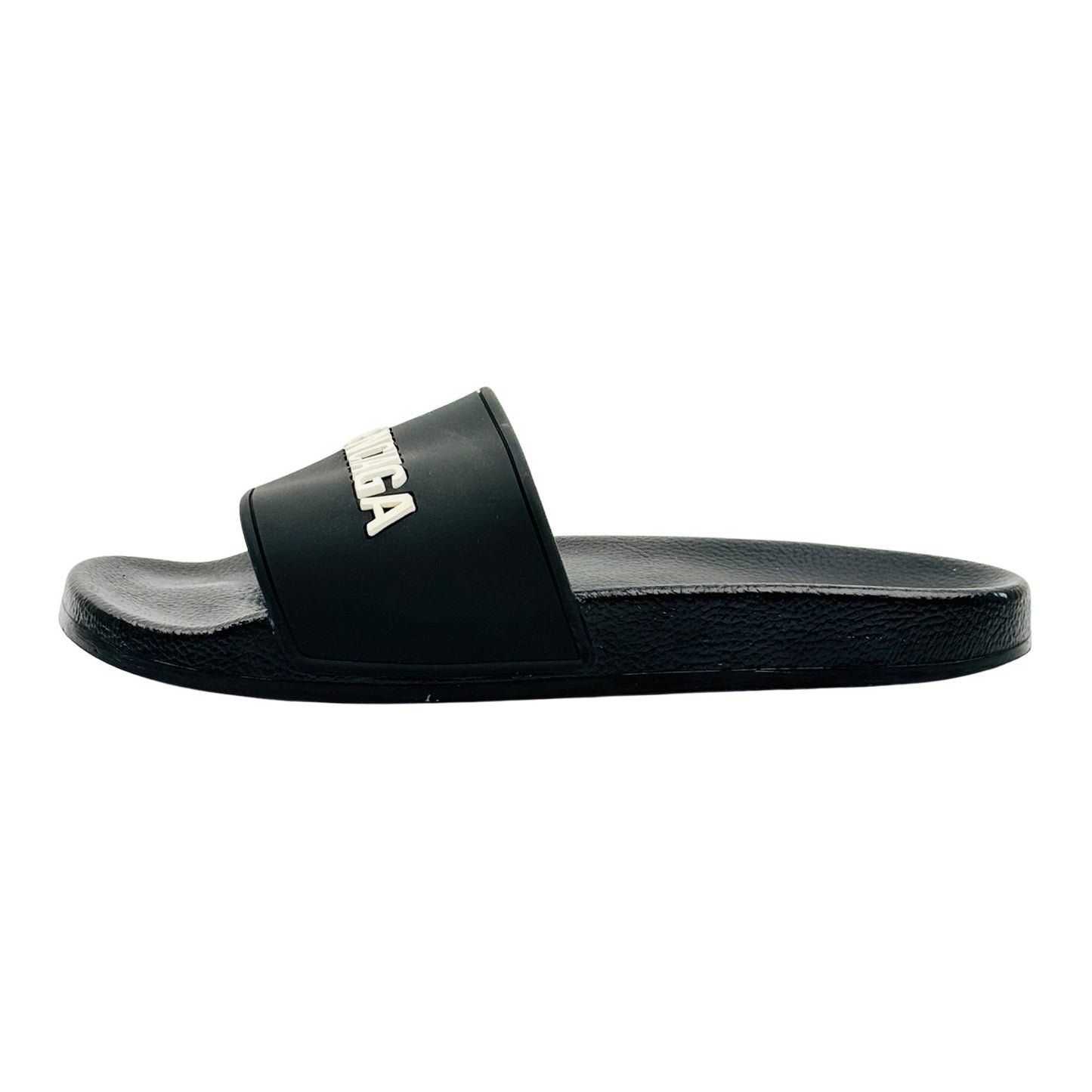 Balenciaga Men's Pool Black Slides (Size 42)