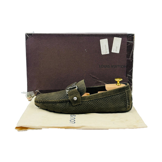 Louis Vuitton Monte Carlo 'Olive Green' Loafers (Size 42/42.5)