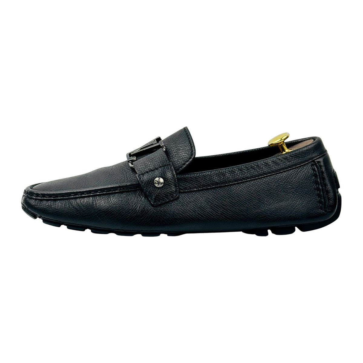 Louis Vuitton Monte Carlo Black Leather Driving Loafers (Size 42.5)