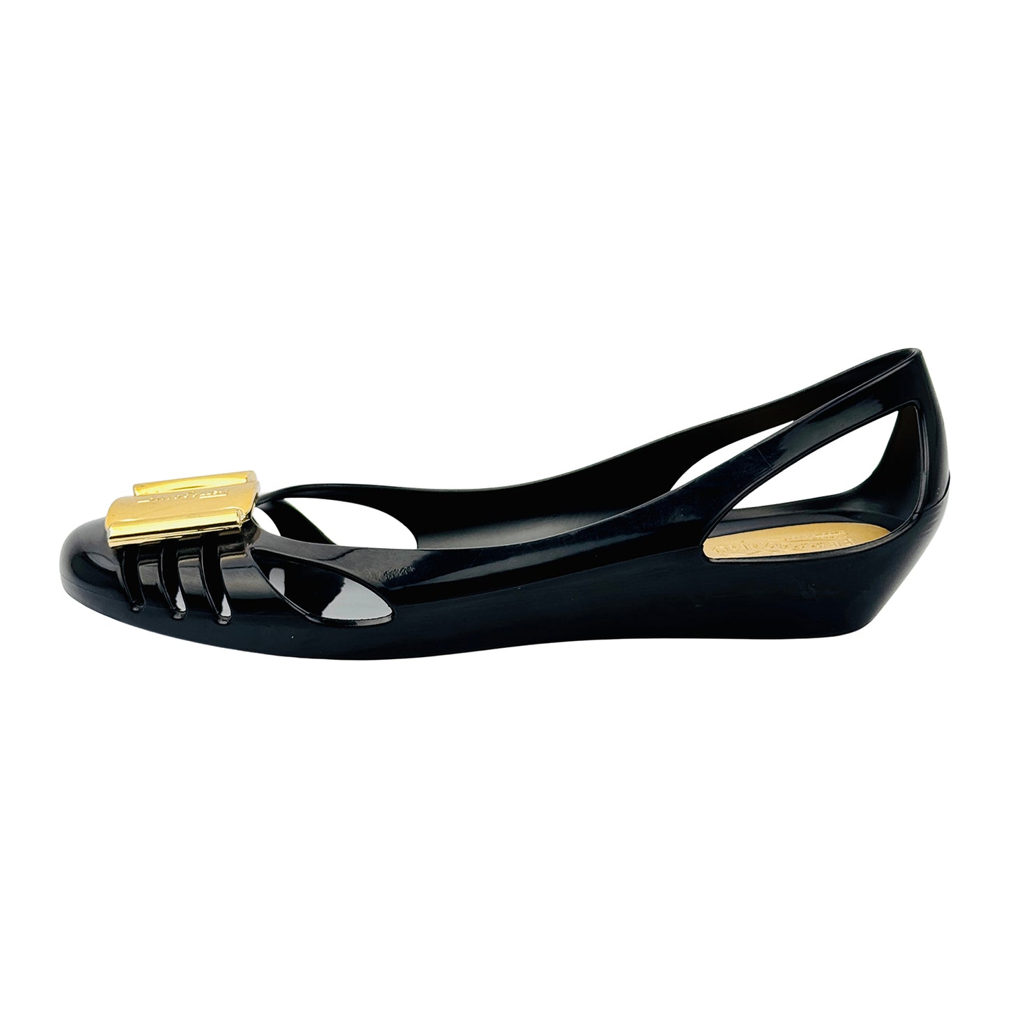 Image of Salvatore Ferragamo Vara Jelly Ballet Flats (Size 38/38.5)