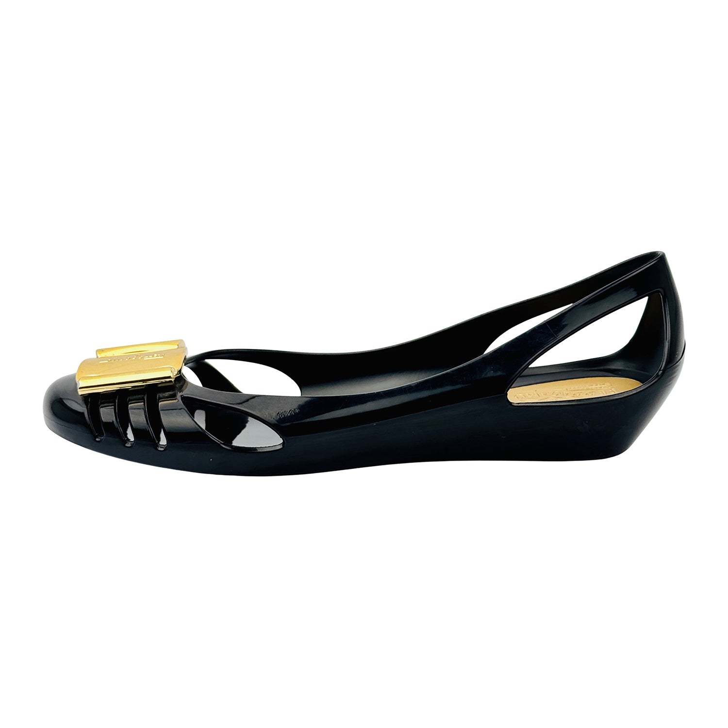Image of Salvatore Ferragamo Vara Jelly Ballet Flats (Size 38/38.5)