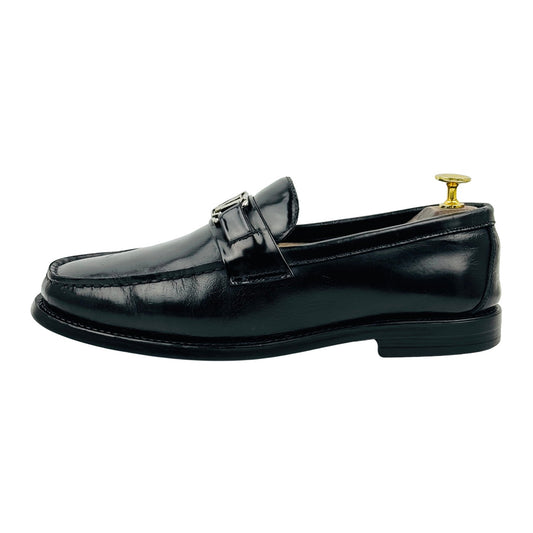Louis Vuitton Major Black Leather Loafers (Size 41/41.5)