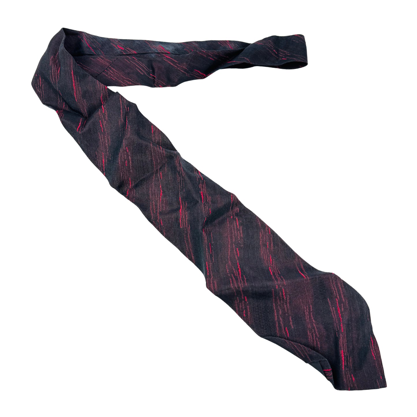 Hugo Boss Dark Navy 'Abstract Streak Pattern' Tie (Size Regular)