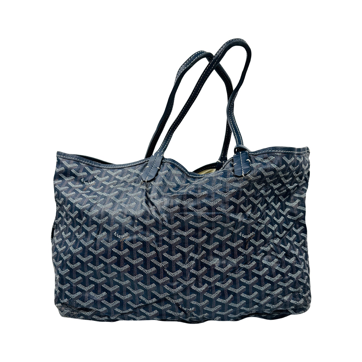 Goyard Saint Louis PM Navy Blue Tote Bag - 020152