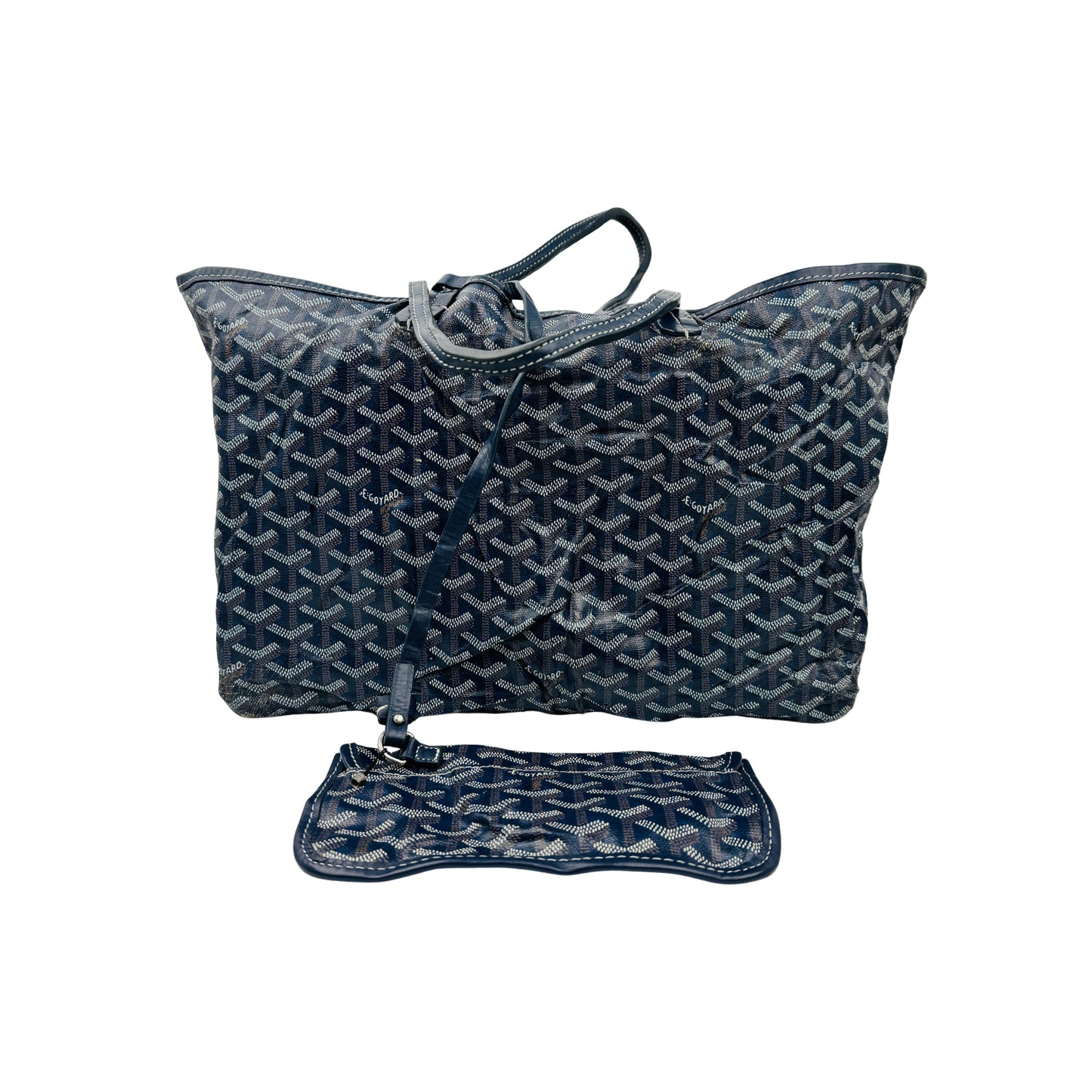 Goyard Saint Louis PM Navy Blue Tote Bag - 020152