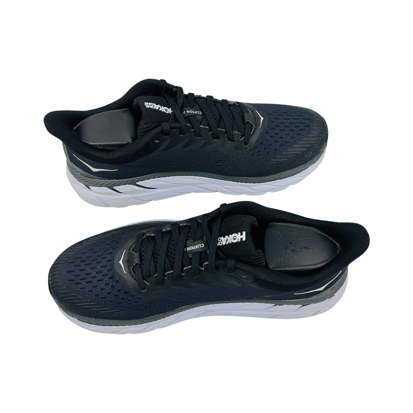 Hoka Clifton 7 'Black White' Shoes (Size 40) - 1110509 BWHT