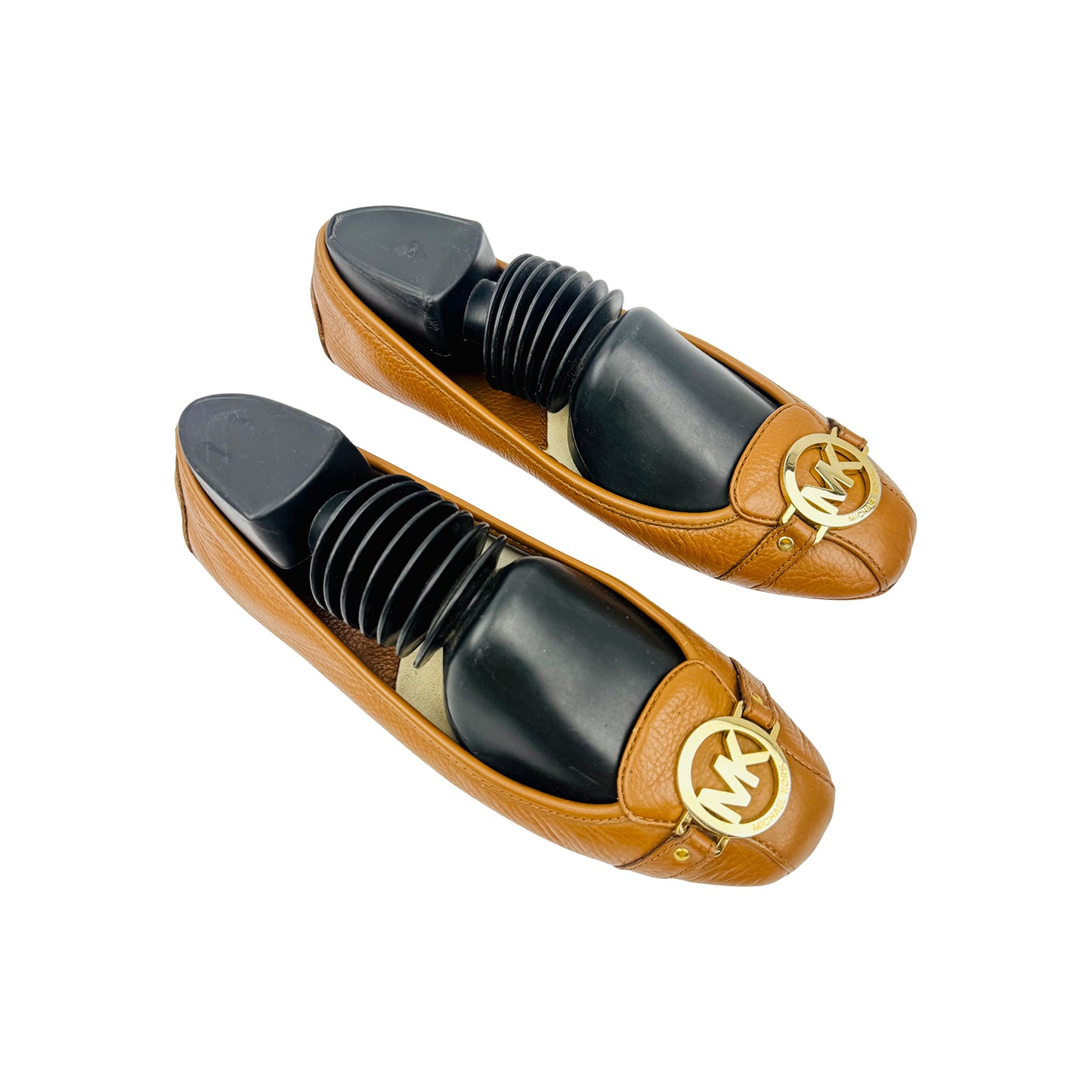 Michael Kors Fulton Brown Leather Moc Flats (Size 40)