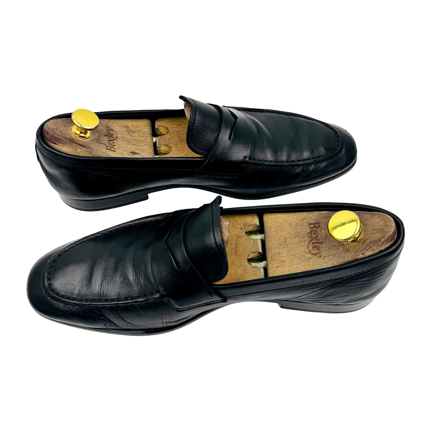 Tod's Black Leather Penny Loafers (Size 42)