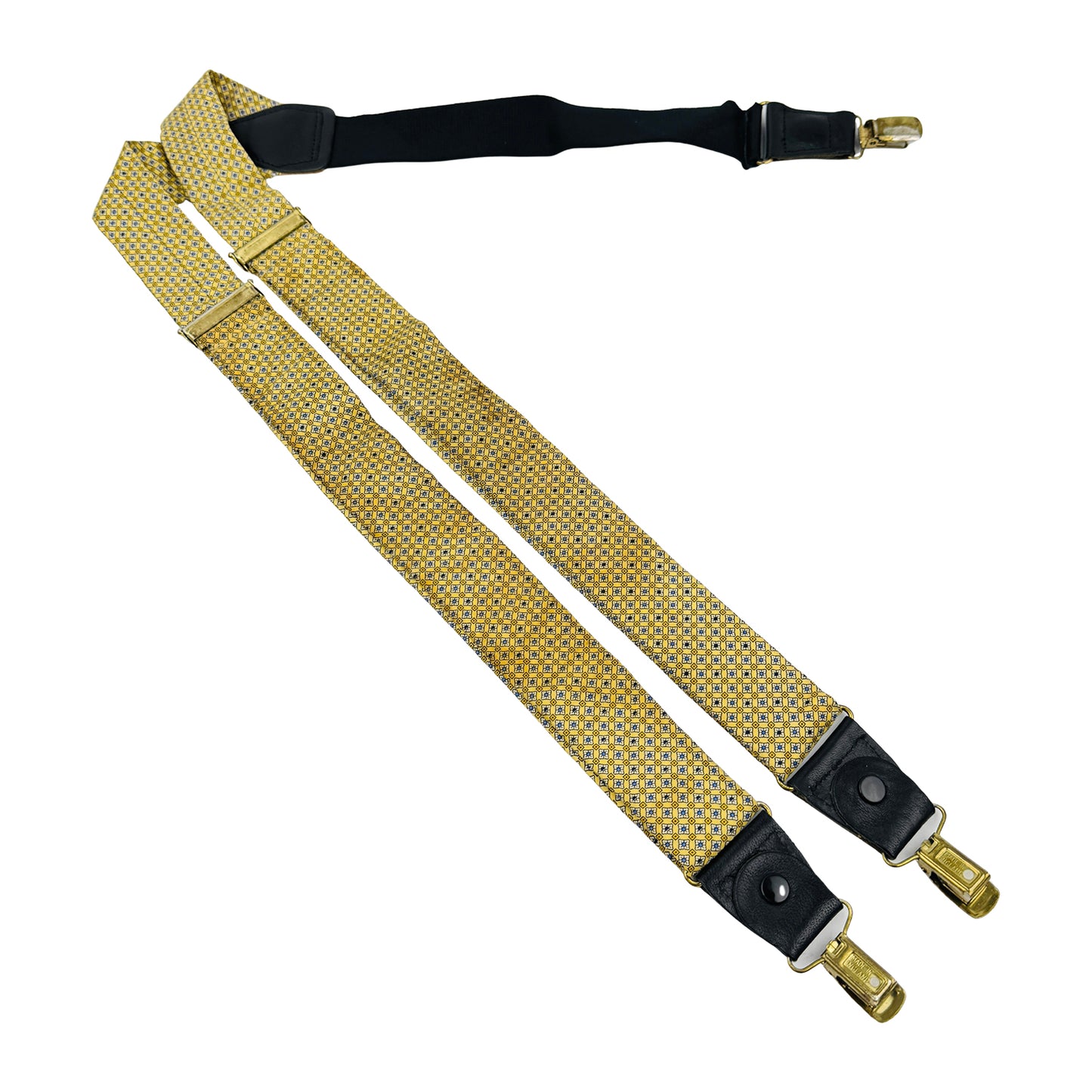 Yellow 'Floral Pattern' English Braces (Size Regular)
