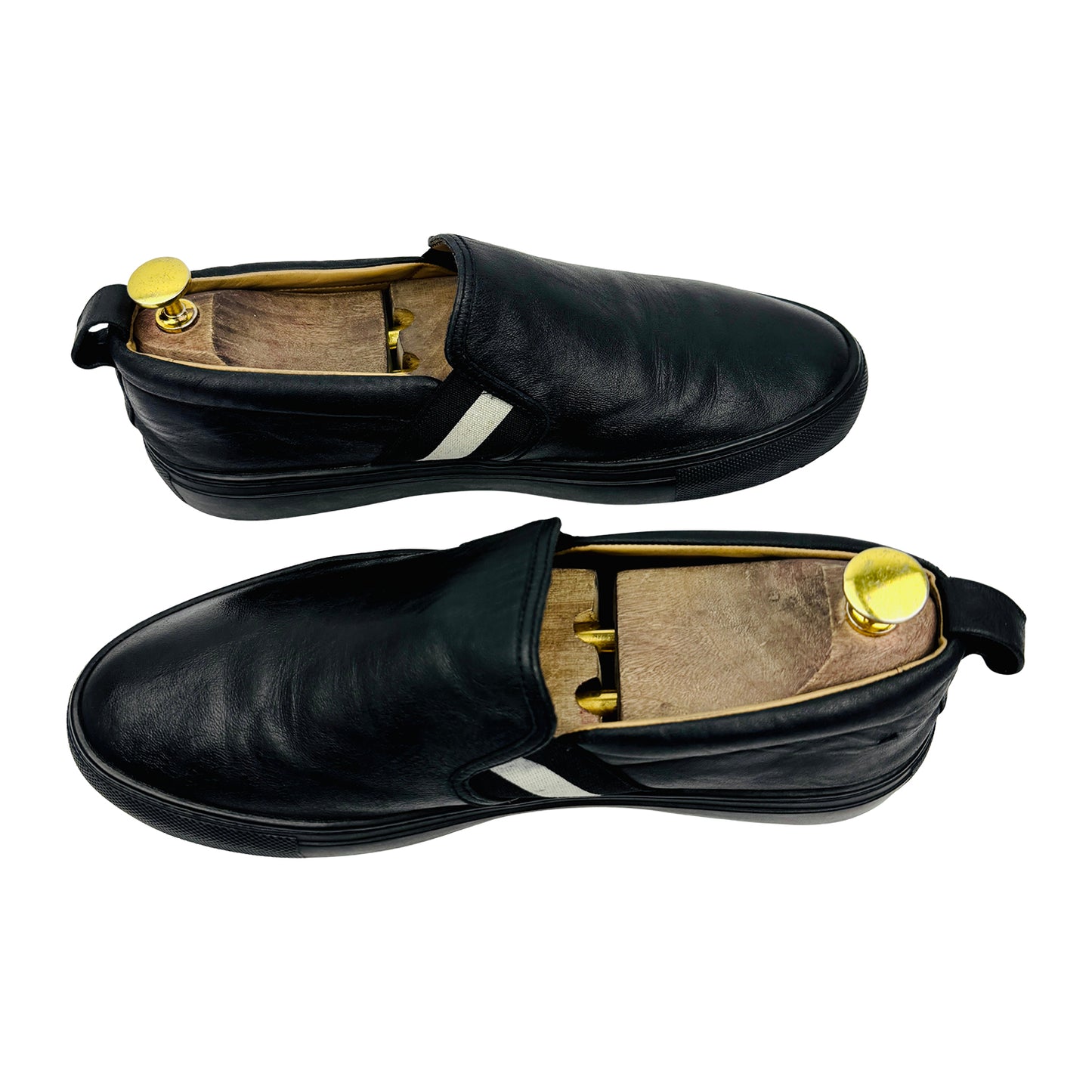 Bally Herald Black Slip-On Shoes (Size 41.5)