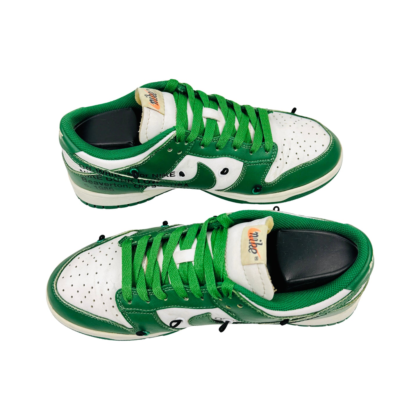 Nike x Off-White Dunk Low 'Pine Green' Sneakers (Size 41) - CT0856-100
