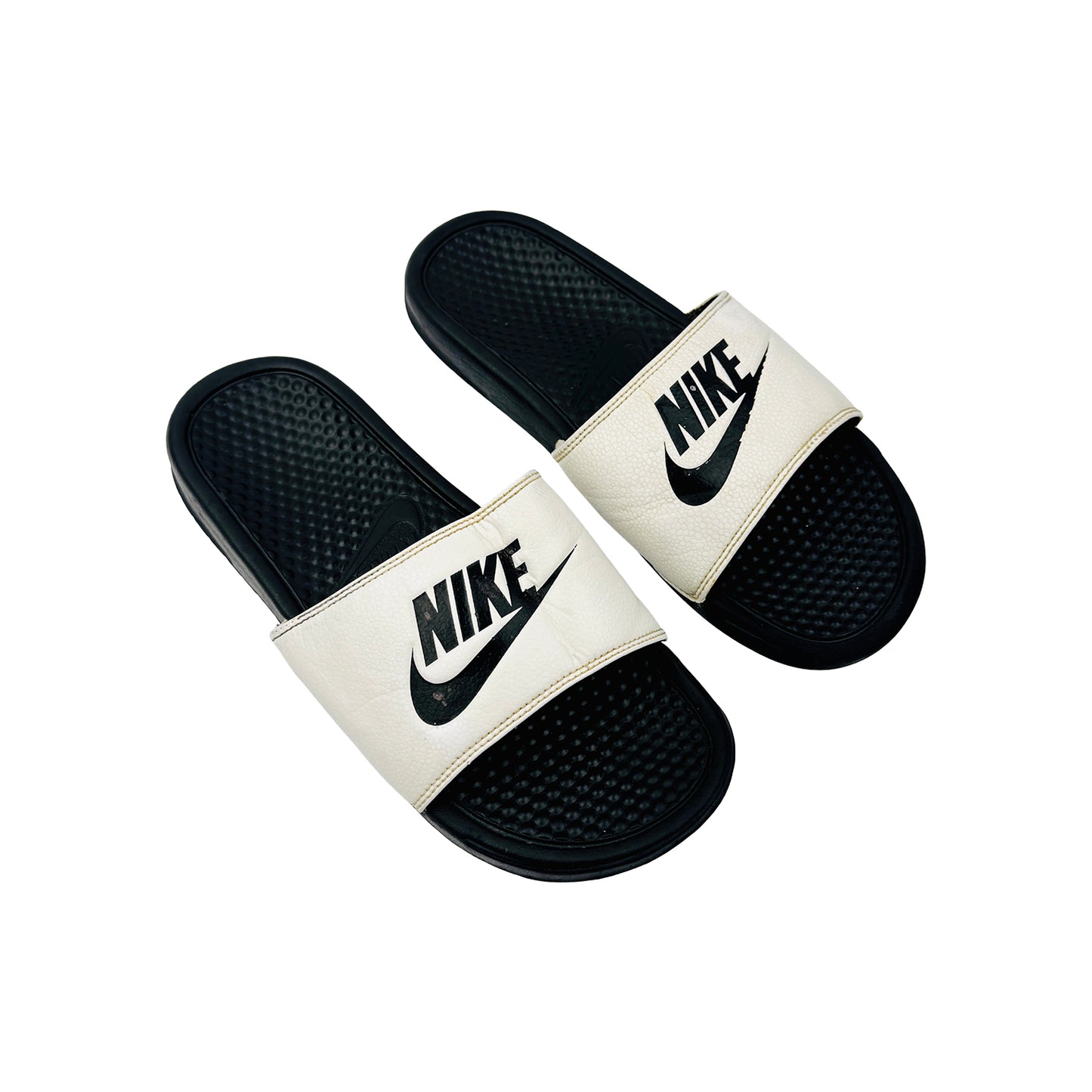 Nike Benassi JDI 'White Black' Slides (Size 44) - 343880-100
