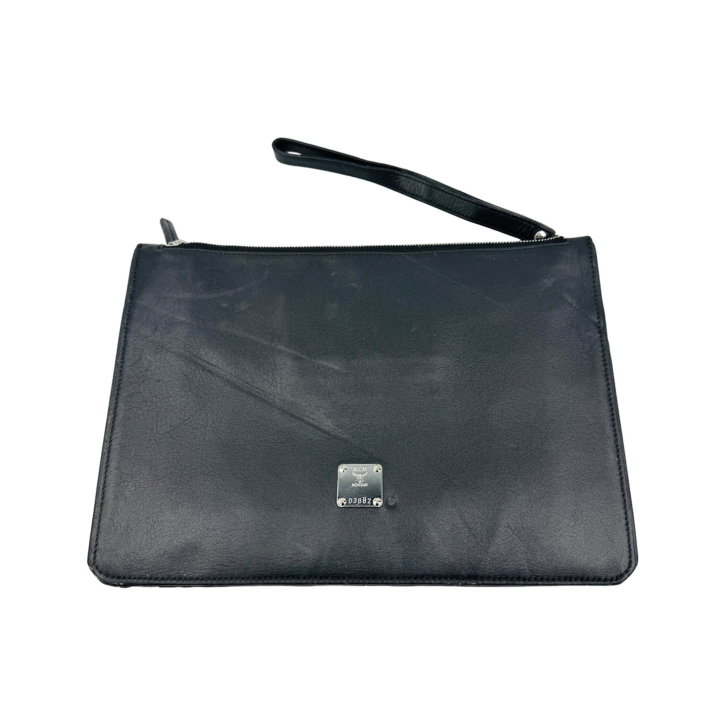 MCM Stark Cyber Flash 'White Blue' Clutch Bag