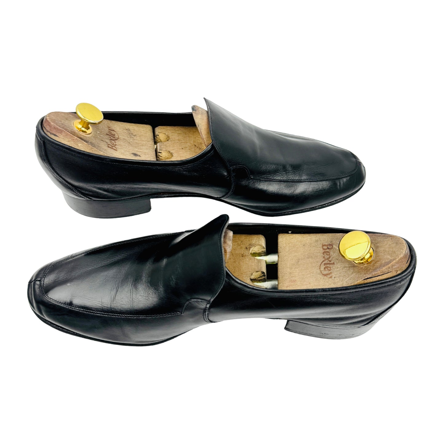 Christian Dior Men's Black Leather Loafers (Size 44)
