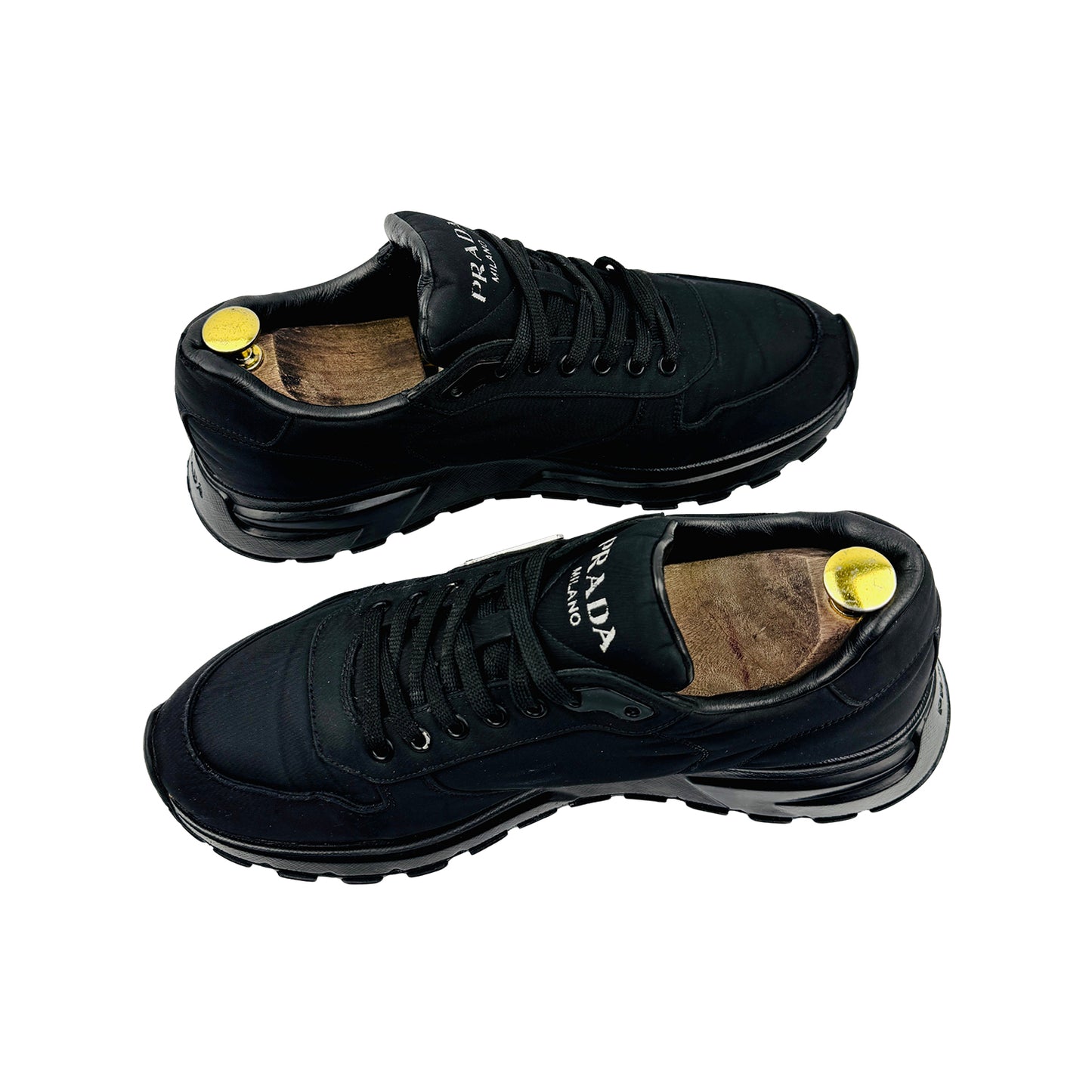 Prada Prax 01 Black Re-Nylon Sneakers (Size 42)