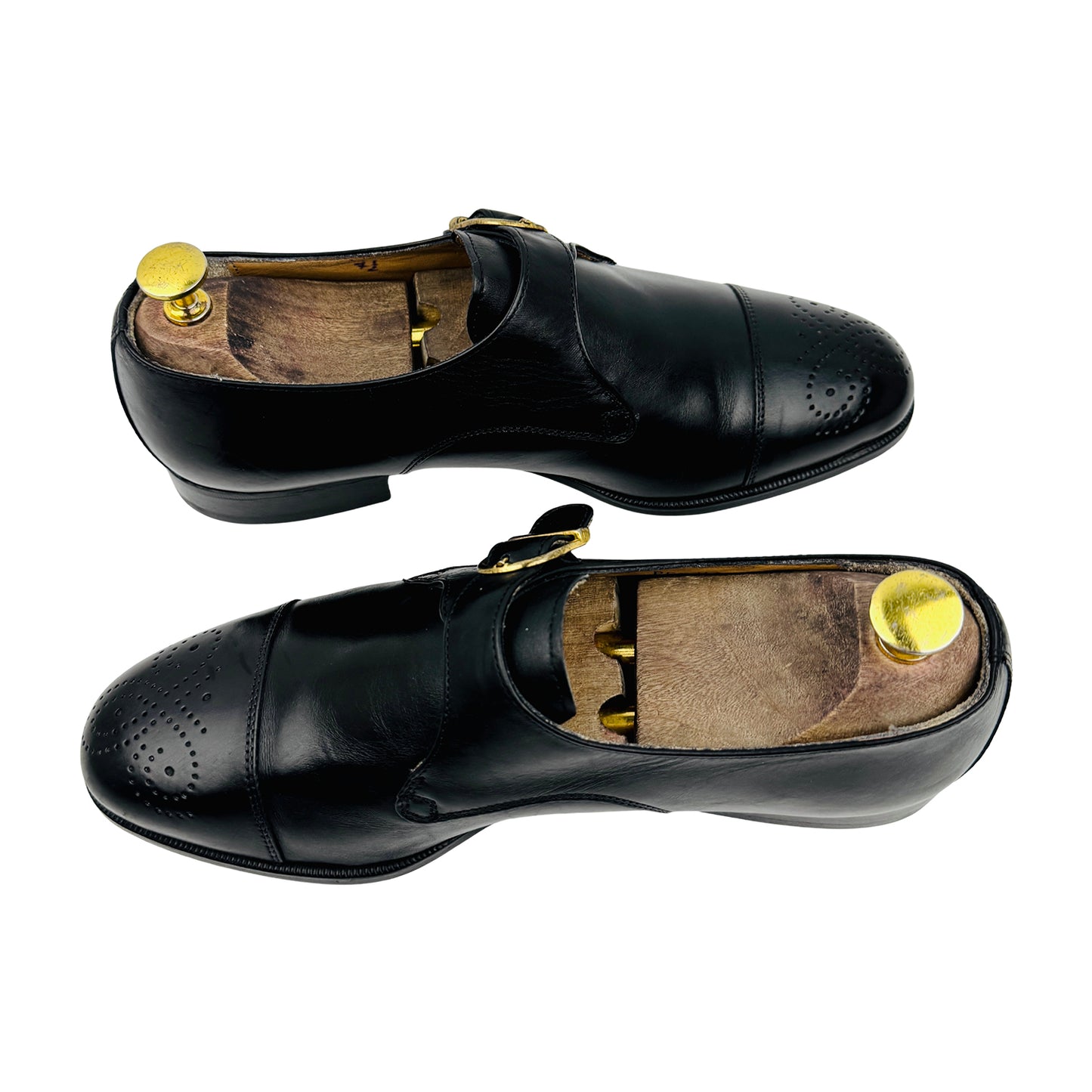 Bally Black Leather Single Monkstrap Loafers (Size 41/41.5)