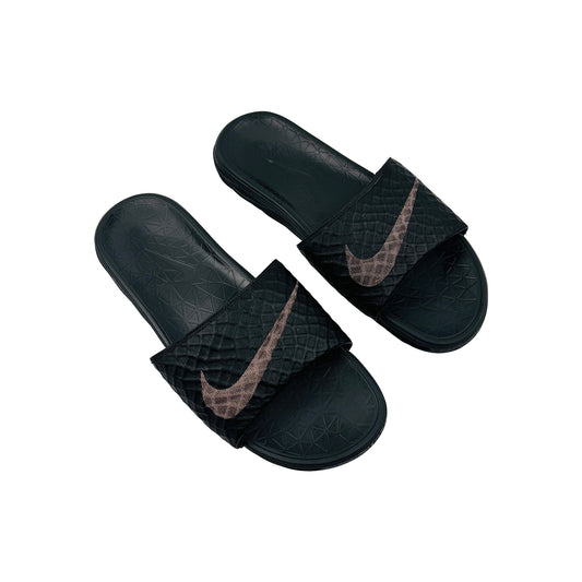 Nike Benassi Solarsoft Black Slides (Size 46)