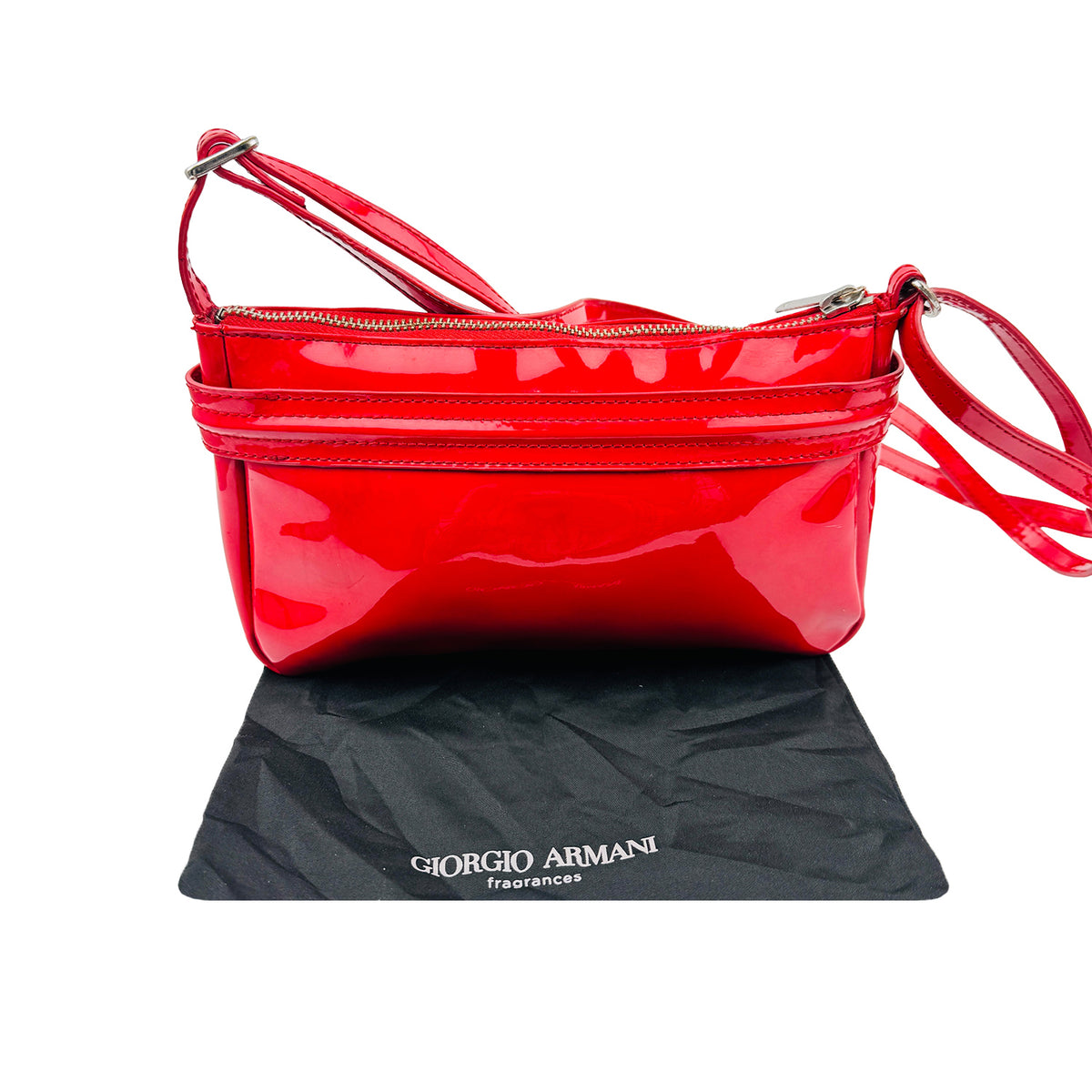 Armani Jeans Women's 'Bright Red' Cross Body Bag