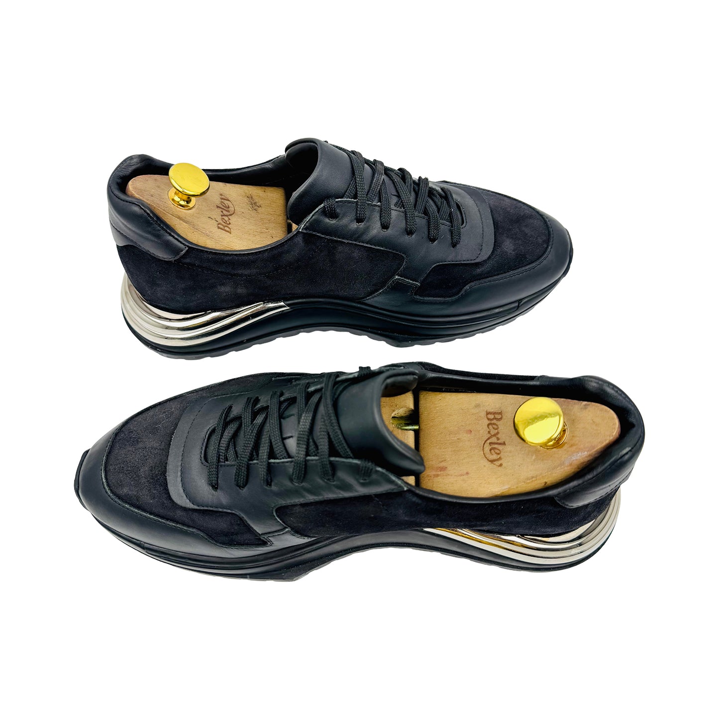 Salvatore Ferragamo Gancini Black Sneakers (Size 42.5)